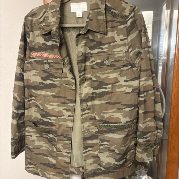 Caslon Petite Camo Utility Jacket – Size Small (Nordstrom Brand) - Picture 2 of 3